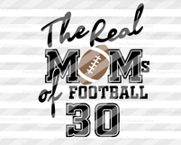 Football svg The Real Moms of Football, Set of numbers Product Image 2
