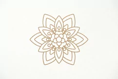 Abstract Sunflower, Flower SVG, Floral paper laser cut SVG Product Image 1