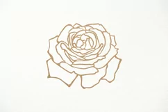 Rose Flower SVG, Vintage Rose, Floral paper laser cut SVG Product Image 1