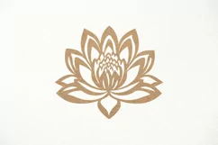 Lotus SVG. Lotus flower SVG for laser cut, Cricut Silhouette Product Image 1