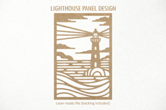 Lighthouse SVG. Wall panel laser cut, paper cutting template Product Image 3