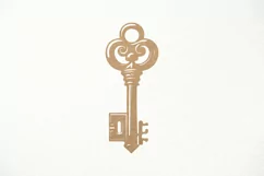 Key SVG. Antique Key SVG. Old vintage Key SVG laser cut Product Image 1