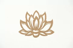 Lotus SVG. Lotus flower SVG for laser cut, Cricut Silhouette Product Image 1