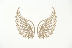 Angel wings SVG. papercut, paper cutting, laser cut files Product Image 3