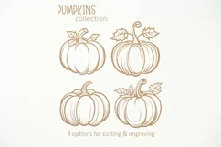Fall Pumpkin SVG, Pumpkin SVG Cricut Silhouette cut file Product Image 1