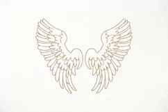 Angel wings SVG. papercut, paper cutting, laser cut files Product Image 1