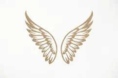 Angel wings SVG. papercut, paper cutting, laser cut files Product Image 1