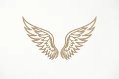 Angel wings SVG. papercut, paper cutting, laser cut files Product Image 3