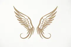 Angel wings SVG. papercut, paper cutting, laser cut files Product Image 1