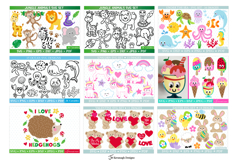 Whole Shop Bundle - OVER 2900 ITEMS - Clipart - Svg - Papers Product Image 16