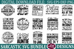 Sarcastic Svg Bundle, Funny Quotes SVG, Mug SVG Sarcastic Product Image 1