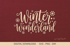 Winter Wonderland SVG, Cute Winter sign, Christmas SVG quote Product Image 1
