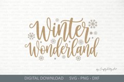 Winter Wonderland SVG, Cute Winter sign, Christmas SVG quote Product Image 2