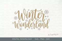 Winter Wonderland SVG, Cute Winter sign, Christmas SVG quote Product Image 2