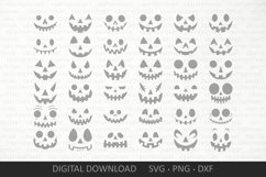 Halloween Pumpkin faces SVG cut files, Jack o lantern bundle Product Image 2