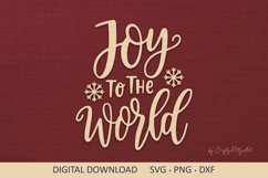 Joy to the world SVG, Cute Winter sign, Christmas SVG quote Product Image 1