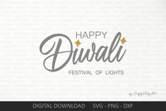 Happy Diwali SVG. Diwali Lettering, Handwriting, Handwritten Product Image 2