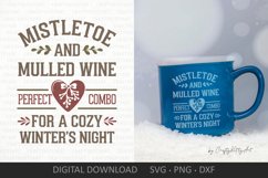 Perfect combo for a cozy winter night SVG, Funny SVG quote Product Image 1
