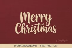 Merry Christmas SVG, Cute Winter sign, Christmas SVG quote Product Image 1