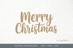 Merry Christmas SVG, Cute Winter sign, Christmas SVG quote Product Image 2