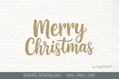 Merry Christmas SVG, Cute Winter sign, Christmas SVG quote Product Image 2