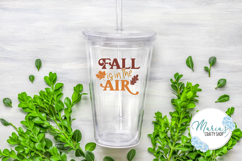 Fall is in the air SVG, Autumn Quote Clip Art Product Image 2