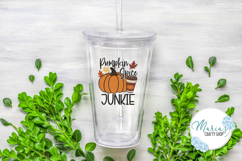 Pumpkin Spice Junkie SVG, Fall Coffee png, Autumn clipart Product Image 3
