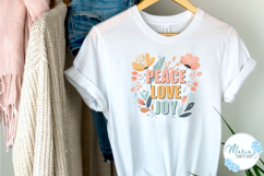 Peace, Love, Joy PNG file, Inspirational Christian clip art Product Image 3