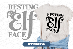 Resting Elf Face SVG Product Image 1
