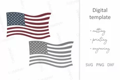 American flag SVG cut files 4th of July Independence Day SVG Product Image 3