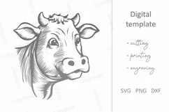 Milk Farm SVG. Dairy cow, Milk can & jug, Ice cream maker Product Image 3