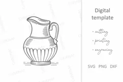 Milk Farm SVG. Dairy cow, Milk can & jug, Ice cream maker Product Image 5