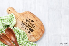 Spread the Love SVG Engraved | Kitchen Quote Product Image 2