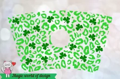 St Patrick Day Cheetah svg for tumbler Venti Cold Cup 24 oz Product Image 2
