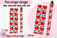 love epoxy pen Wrap sublimation for valentine Png Product Image 1