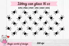 Halloween spider svg, Beer Libbey Can Glass 16 oz Wrap Product Image 2