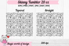 Helloween svg 20oz Skinny Tumbler sublimation Product Image 2