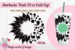 Sunflower Semicolon Svg, for tumbler Cold Cup 24 Oz, cricut Product Image 2