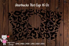 Easter Cheetah bunny Leopard svg for tumbler Hot Cup 16 oz Product Image 3