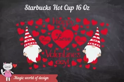Valentines gnome svg, tumbler Hot Cup 16 Oz Product Image 4