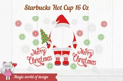 Santa Claus Christmas for tumbler Hot Cup 16 Oz, with logo Product Image 2