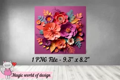 3D Flowers skinny Tumbler 20 oz Product Image 3