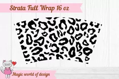 Cheetah leopard svg for Tumbler strata full wrap 16 oz Product Image 2
