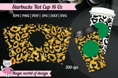 Easter Cheetah bunny Leopard svg for tumbler Hot Cup 16 oz Product Image 1