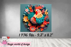 3D Rooster skinny Tumbler 20 oz Product Image 3