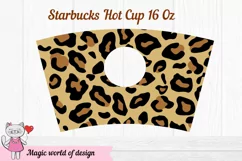 Cheetah Leopard Print svg, tumbler Hot Cup 16 Oz, Animal Product Image 2