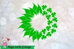 Sunflower St Patricks day SVG, tumbler Venti Cold Cup 24 oz Product Image 2