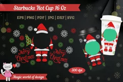Santa Claus Christmas for tumbler Hot Cup 16 Oz, with logo Product Image 1