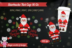 Santa Claus design for tumbler Hot Cup 16 Oz, Product Image 1