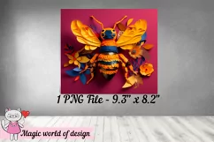 3D Bee Floral 20 oz Skinny Tumbler Product Image 3